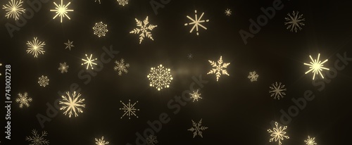 Wallpaper Mural The winter background, falling snowflakes Torontodigital.ca