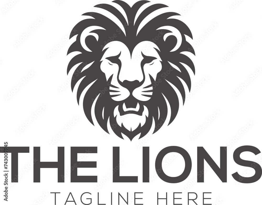 lion logo design vector template lion logo design vector template
