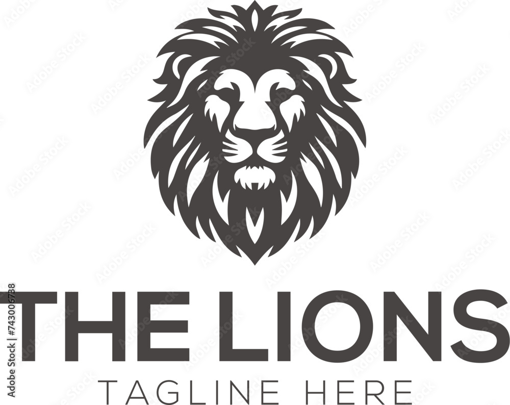lion logo design vector template lion logo design vector template
