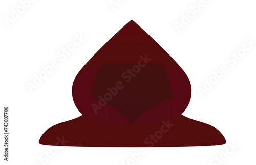Hacker avatar silhouette. vector illustration