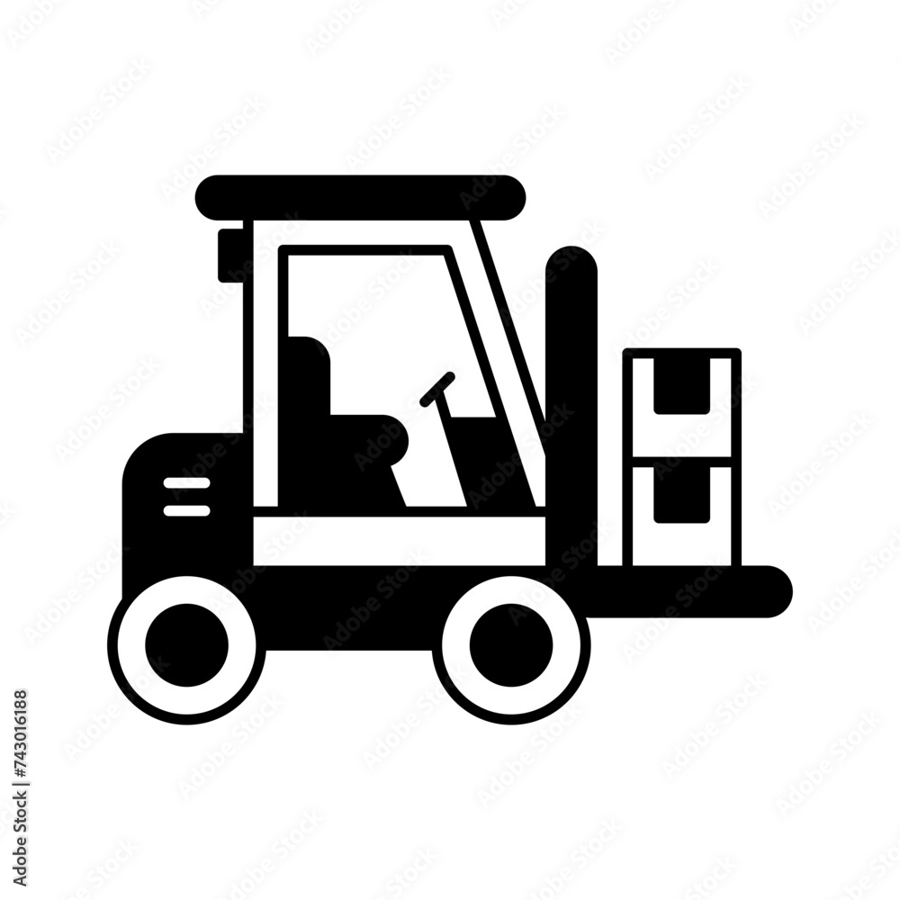 Naklejka premium Forklift icon