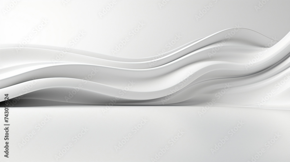 Abstract luxury white wave background. Abstract wavy texture for exhibition product. Beautiful stream of white wave, background. Generative AI Abstract luxury white wave background. Abstract wavy texture for exhibition product. Beautiful stream of white wave, background. Generative AI