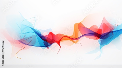 Vibrant abstract wave illustration with a flowing design, ideal for backgrounds or creativity.