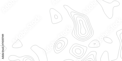 Abstract Vector seamless topographic map background. Topographic map lines contour background. Modern design with White background topographic wave curve pattern design.