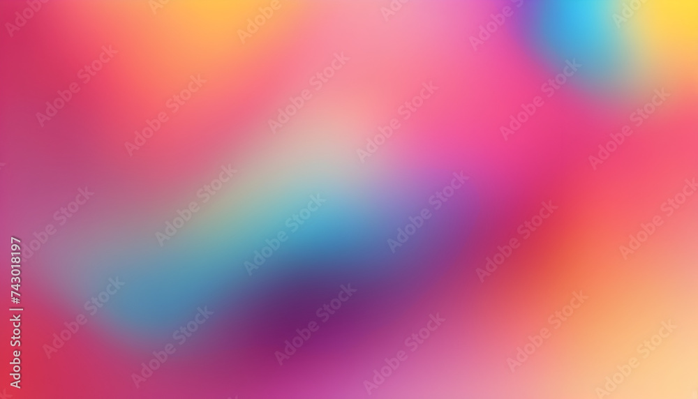 Abstract gradient wallpaper or background with blurry soft yellow, red, pink and blue colors
