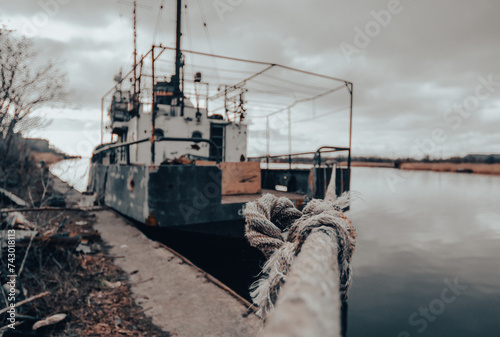 old ship ran aground in Ukraine