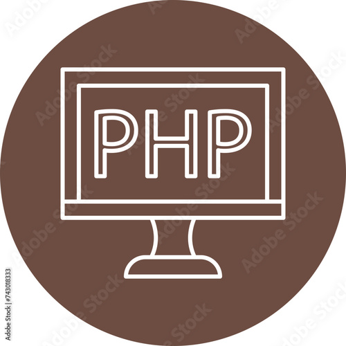 Php Line Circle Icon