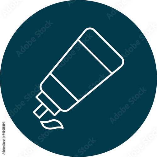 Ointment Line Circle Icon