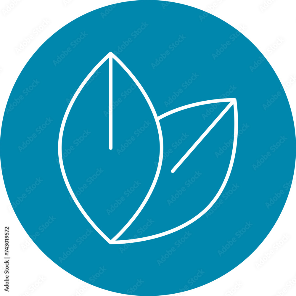 Herb Line Circle Icon Herb Line Circle Icon