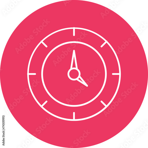 Clock Line Circle Icon