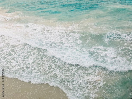 waves on the Crane beach in Barbados