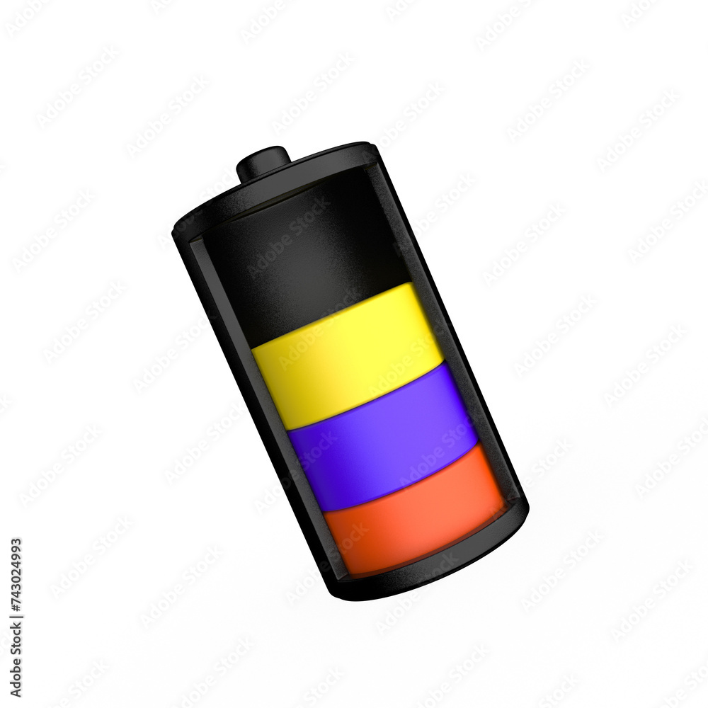 3d render battery full status for energy charging isolated illustration 3d render battery full status for energy charging isolated illustration