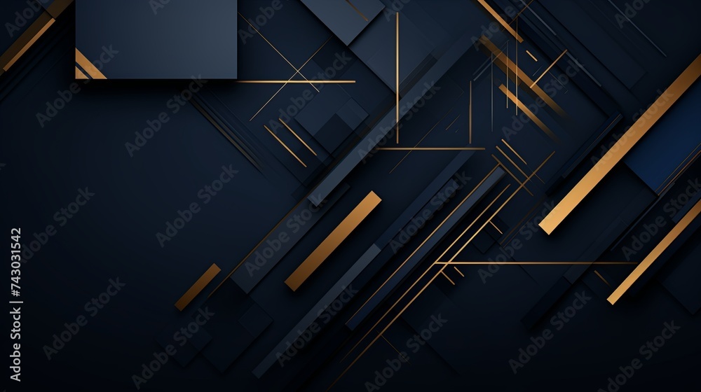 Luxurious abstract geometric background with metallic gold lines and dark hues, ideal for sophisticated graphic design. Luxurious abstract geometric background with metallic gold lines and dark hues, ideal for sophisticated graphic design.
