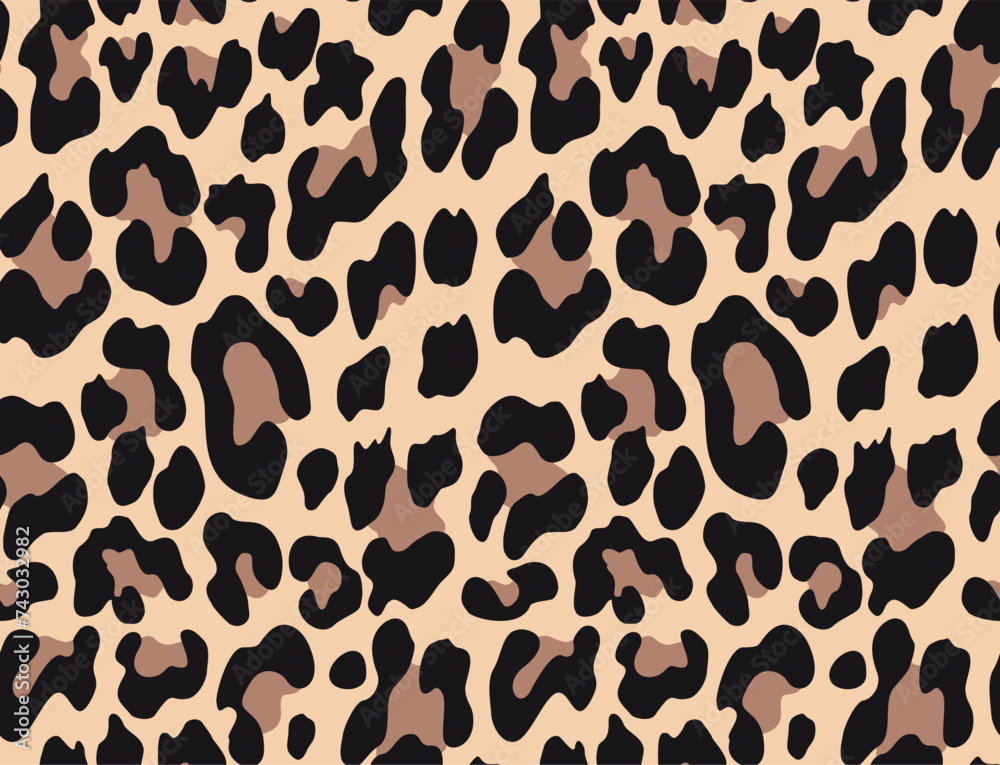 leopard print seamless pattern vector background for printing clothes, paper, fabric.
leopard print seamless pattern vector background for printing clothes, paper, fabric.