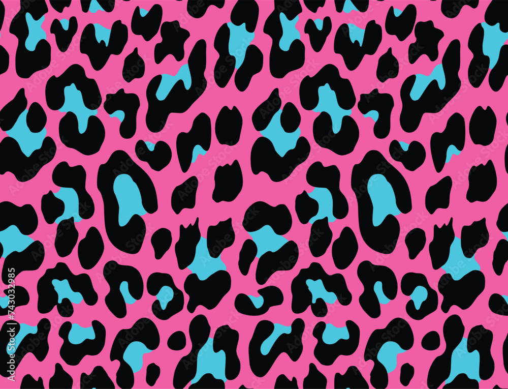 leopard vector pattern pink background stylish design for textiles leopard vector pattern pink background stylish design for textiles