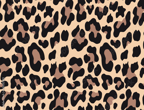  leopard print seamless pattern vector background for printing clothes  paper  fabric.