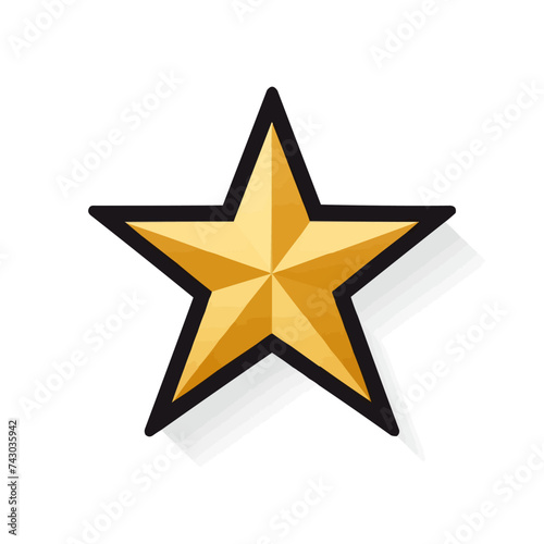 star vector icon isolated on white background graphic design