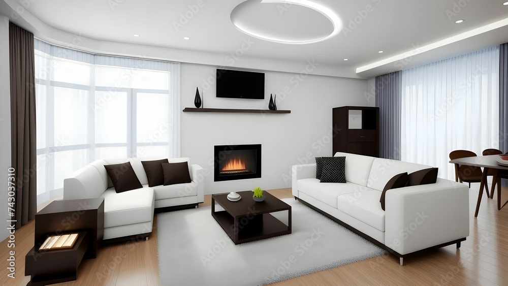 modern interior of living room with sofa modern interior of living room with sofa
