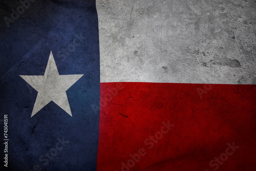 Obraz na płótnie Grunge Texas flag