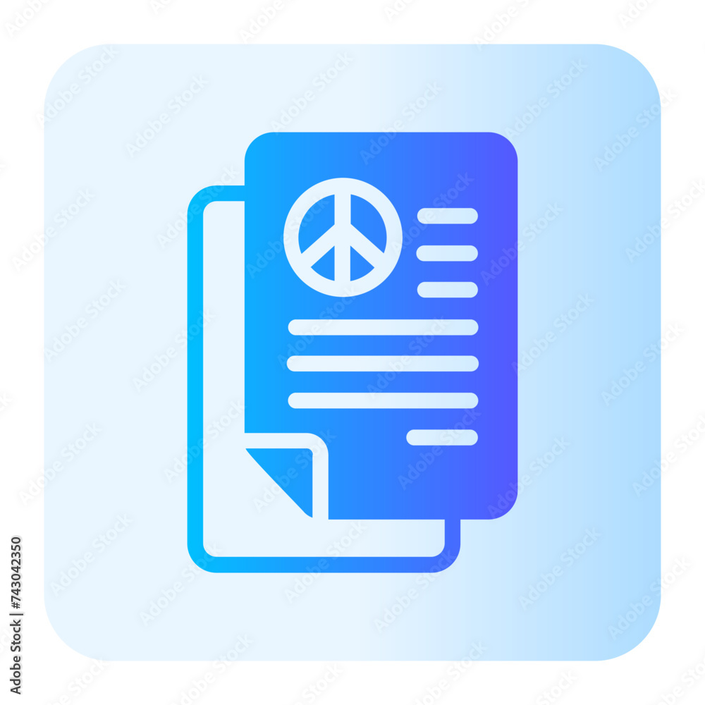 peace gradient icon peace gradient icon