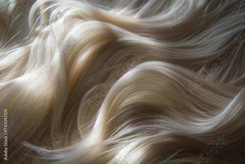 extreme macro shot of human hair