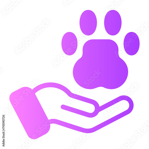 save animals gradient icon