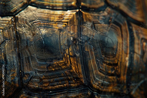 extreme macro shot of turtle shell