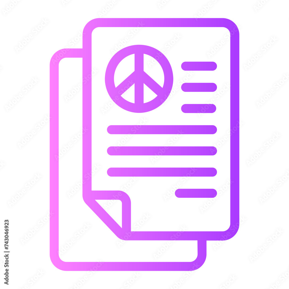 peace gradient icon peace gradient icon