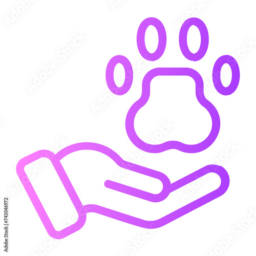 save animals gradient icon