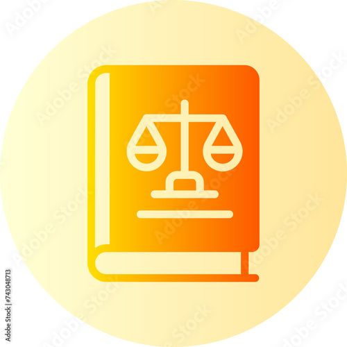 law book gradient icon