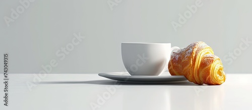Krok madame traditional French breakfast. with copy space image. Place for adding text or design