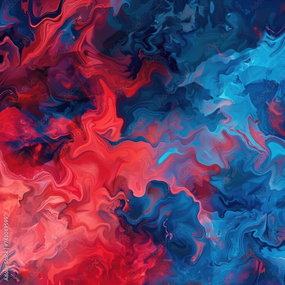 Abstract blue and red chaotic oil paints textured background Abstract blue and red chaotic oil paints textured background
