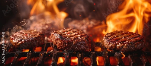 hamburgers cooking hamburge...