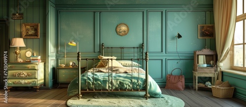 Vintage style kids bedroom ...