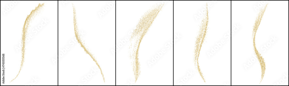 Gold Vector Texture Pattern on White Background. Light Golden Confetti. Yellow Illustration Backdrop. Set design Element. eps 10.