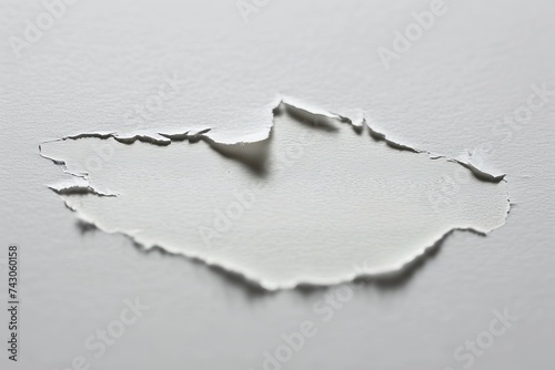 Tattered paper on a textured surface, plagiarism detection and original work concept