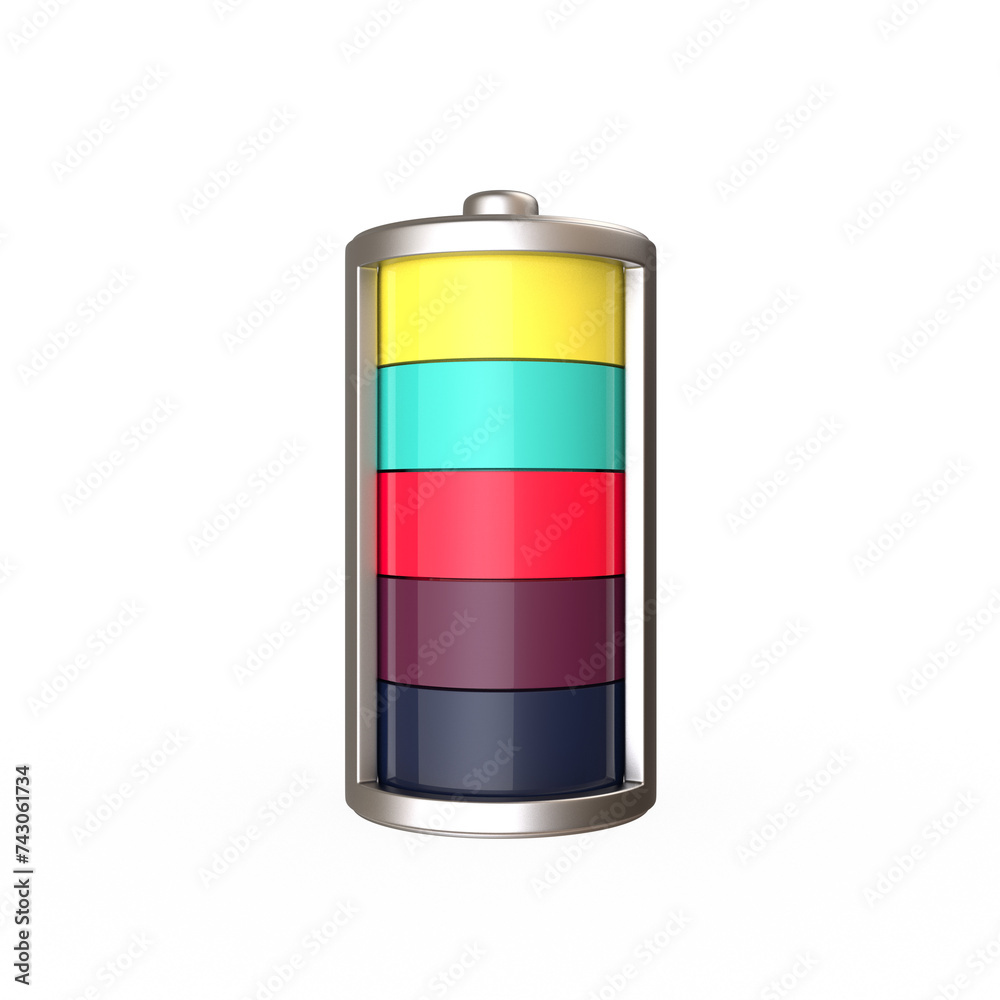 3d render battery full status for energy charging isolated illustration 3d render battery full status for energy charging isolated illustration