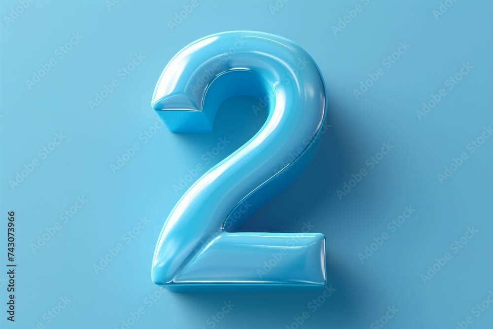 Numeral 2 two, date or birthday concept. Background with selective focus and copy space Numeral 2 two, date or birthday concept. Background with selective focus and copy space