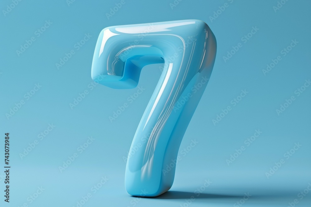 Numeral 7 seven, date or birthday concept. Background with selective focus and copy space Numeral 7 seven, date or birthday concept. Background with selective focus and copy space