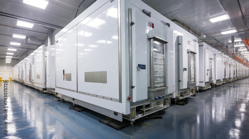 Obraz premium Generative AI Refrigerated Self-Storage Units