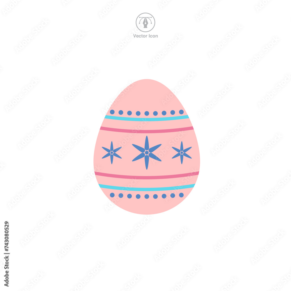 Easter egg, Easter day festival, Egg Icon symbol vector illustration isolated on white background Easter egg, Easter day festival, Egg Icon symbol vector illustration isolated on white background