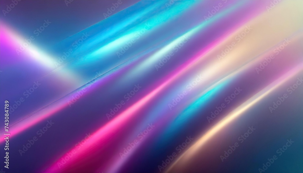Smooth Glowing Holographic Neon Palette Backdrop