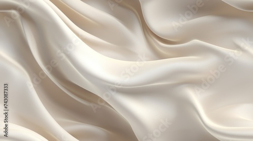 Generative AI Wavy and rippled texture of flowing silk.