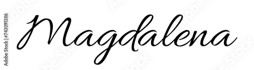 Magdalena - black color - name written - ideal for websites,, presentations, greetings, banners, cards,, t-shirt, sweatshirt, prints, cricut, silhouette, sublimation 