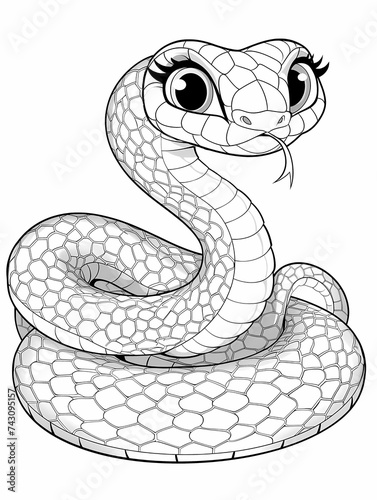 snake coloring page