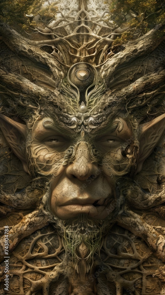 Dark elves and fairies narrate tales within a kaleidoscopic universe where drying lands birth illusionary worlds of stone faces and wall eyes Dark elves and fairies narrate tales within a kaleidoscopic universe where drying lands birth illusionary worlds of stone faces and wall eyes