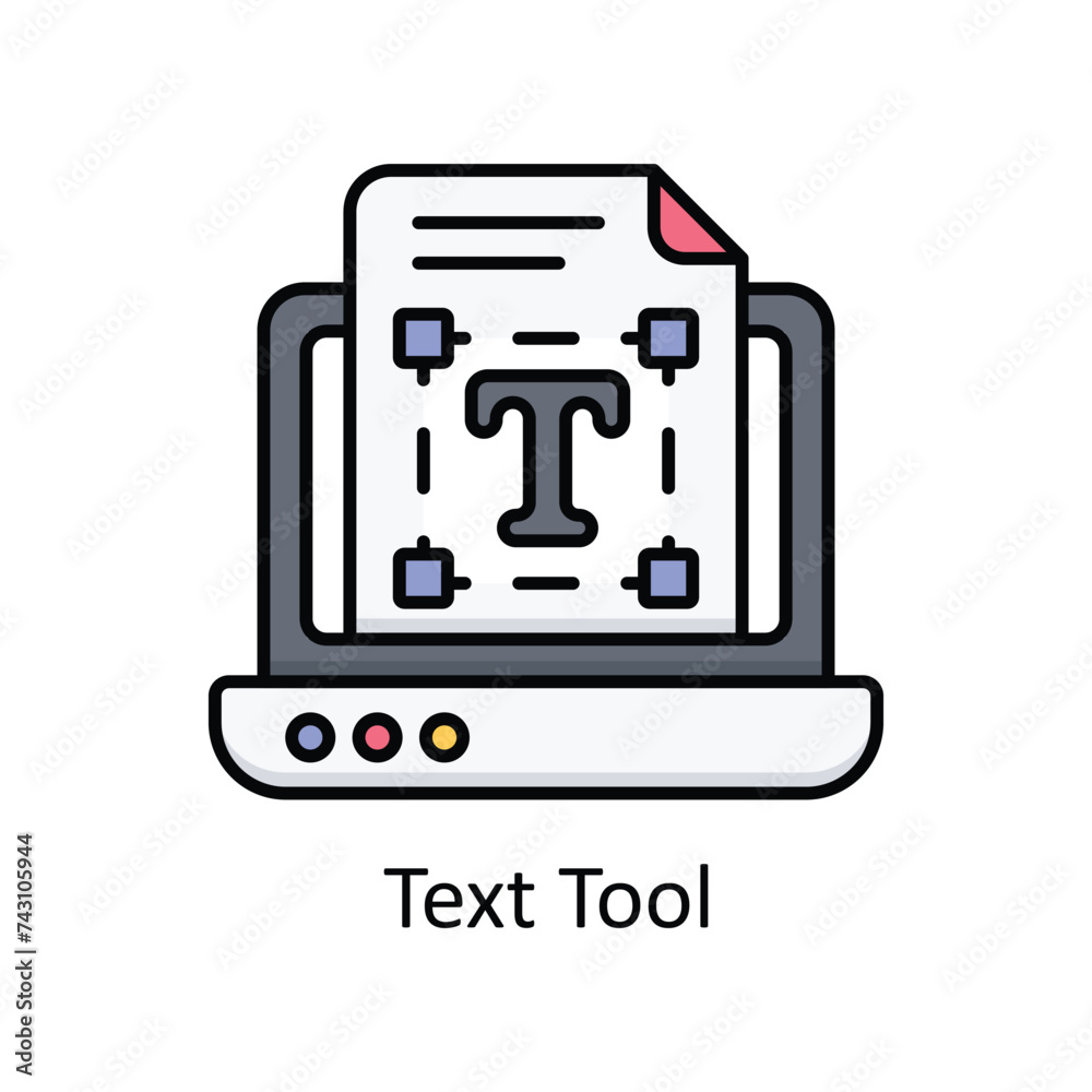 Text Tool vector filled outline Icon Design illustration. Graphic Design Symbol on White background EPS 10 File Text Tool vector filled outline Icon Design illustration. Graphic Design Symbol on White background EPS 10 File