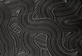 Abstract black color acrylic wave painting stucco wall . Canvas vintage grunge texture relief background.