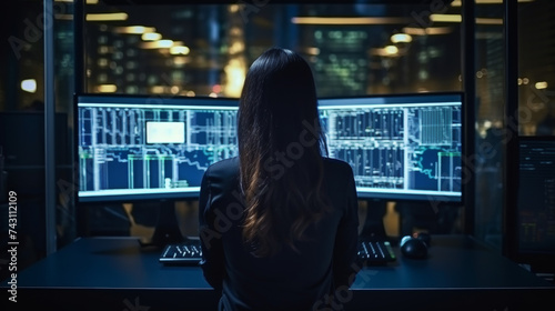 person working on a computer