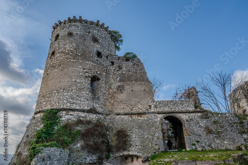 The Avalos castle of Vairano Patenora, Campania, Italy photo